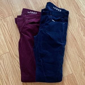 Gap corduroy legging jean. 28r.